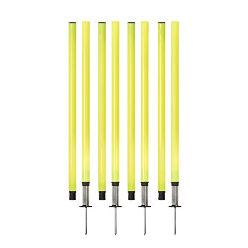 Champion Sports Agility Training Pole & Hurdle Sets – Speed, Footwork & Coordination Drills, Indoor/Outdoor PVC Poles - style: Outdoor Agility Pole Set