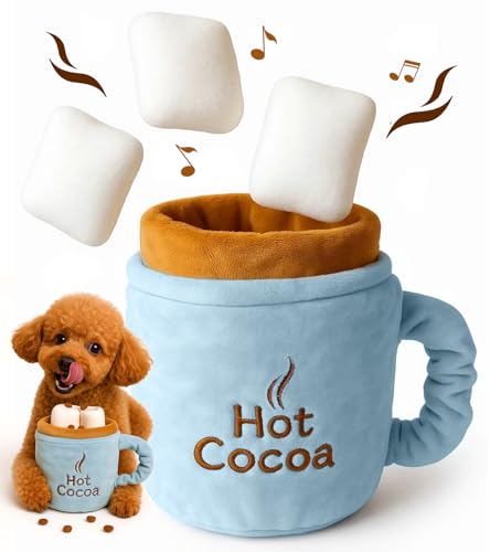 Swooflia Crinkle Dog Toy - Enrichment Squeaky Plush Toys to Keep Them Busy,Treat Boredom for Small Dogs Funny Interactive Stimulating Puppy Toy for Hide and Seek - size: 1 pcs