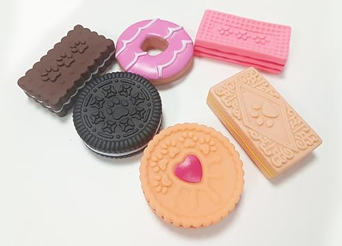 Dog PVC Donut, Biscuits 3PC Squeak Toy Bundle Durable Chew Toys for Dogs Funny Dog Toys (Biscuits) - color: Biscuits