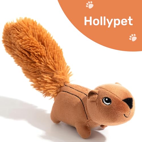 Hollypet Squeaky Hide and Seek Dog Toys for Small and Medium, Squirrel - style: Squirrel