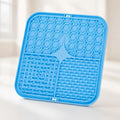 1Pc Premium Dog Licking Mat - Textured Surface Lick Pad Reducing Anxiety - color: blue