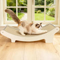 HOTEAGLE Cat Scratcher Bed for Indoor Cats, Upgraded Thicken Support Rods - size: Large