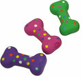 HDP Latex Dog Squeaker Bone Toy Color:Small/Med Bone Size:Pack of 3 - color: Small/Med Bone, size: Pack of 3