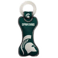 Pets First NCAA Michigan State Spartans Dental Dog TUG Toy with Squeaker. Tough PET Toy for Healthy Fun, Teething & Cleaning Pets Teeth & Gum - color: Michigan State Spartans