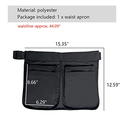 OLizee® Adjustable Waist Apron with Buckle Dog Trainer Apron Dog Trainer Clothing Waitress Apron Hair Stylist Apron - style: Three