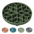 OHMO Slow Feeder Dog Bowl, 5.9" Lick Mat for Dogs, Diamond, Camo Green - color: Camo Green