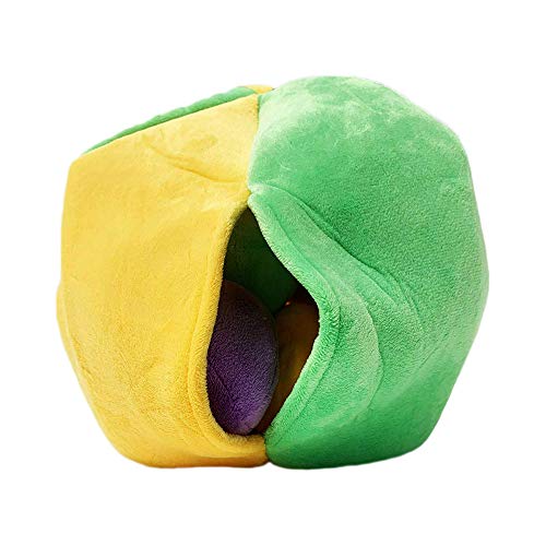 Midlee Hide a Ball Puzzle Dog Toy with 10 Plush Squeaker Balls (Small) - size: Small