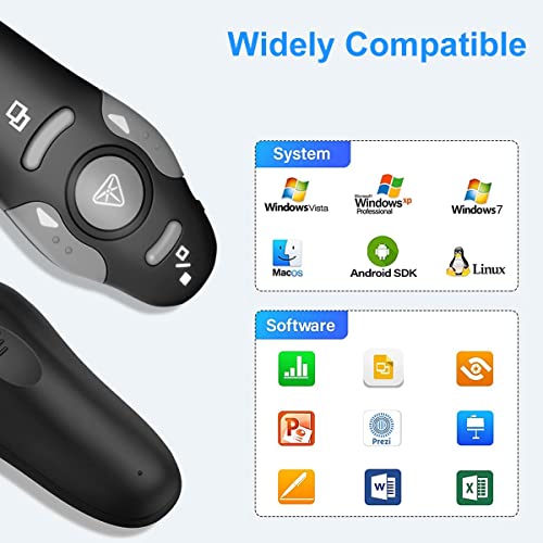 4 Unit Presentation Clickers for PowerPoint, Wireless Presenter Remote - style: 4 Units