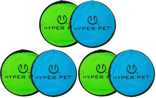Hyper Pet Flippy Flopper Flying Disc Soft Dog Toy 9 Inch, Floats, 6 Pack - size: 9" Pack of 6