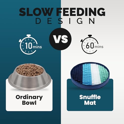 PET ARENA Adjustable Dog Snuffle Mat Interactive Feeding Toy - Multicolor - color: Round Multicolor - Snuffle Mat
