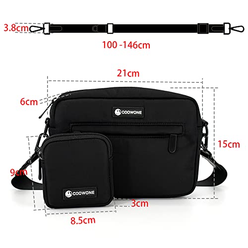 Dog Treat Pouch with Removable Small Pet Training Treat Pouches, Built-in Poop Bag Dispenser, Adjustable Shoulder Strap Cross Body Dog Walking Bag (Black) - color: Black