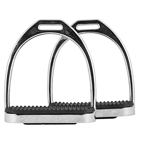 FES Extra Heavy Stainless Steel Fillis Irons | Size 4 1/2 | Optimal Weight & Balance | Enhances English Disciplines | Limits Foot Movement | High Shine Finish | Rust-Proof - size: 4 1/2