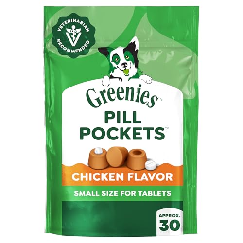 Greenies Pill Pockets Small Dog Treats, Chicken Flavor, 3.2 oz - size: 30 Count (Pack of 1)