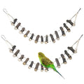 BNOSDM Bird Ladder Wooden 2 PCS Rope Bridge Climbing Chewing Toys 23.6in