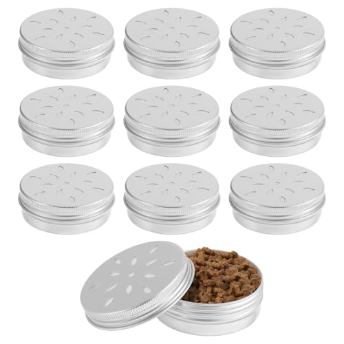 KESYOO Dog Scent Training Boxes 10 Pack Scent Training Containers for Dogs Nosework Tins with Lid Holes for Snuffle Practice Reward Search and Work