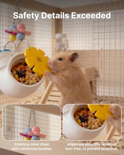 2 PCS Hanging Foraging Chew Toy Interactive Treat Dispenser