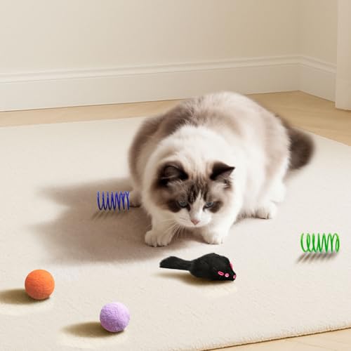 Cat Toys for Indoor Cats, 34 Pack Interactive Cat Toy Set for Kitten - size: 34 Packs