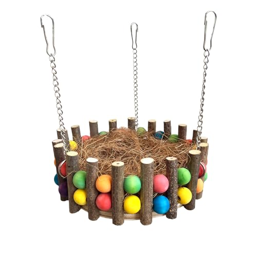 Bird Toys, Bird Perch Stand Playground for Cage (nest)