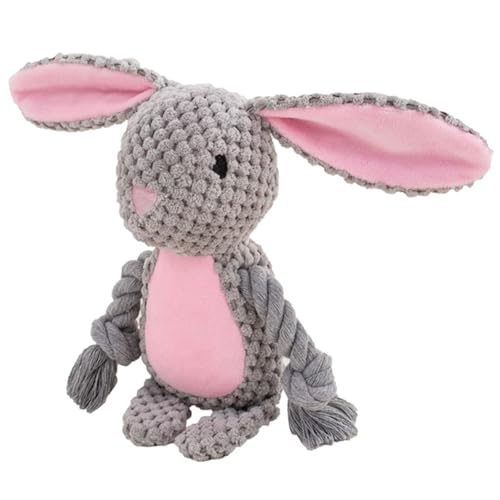 Dog Toys, Dog Squeaker Toys with Crinkle Paper (Gray Rabbit) - color: Gray Rabbit