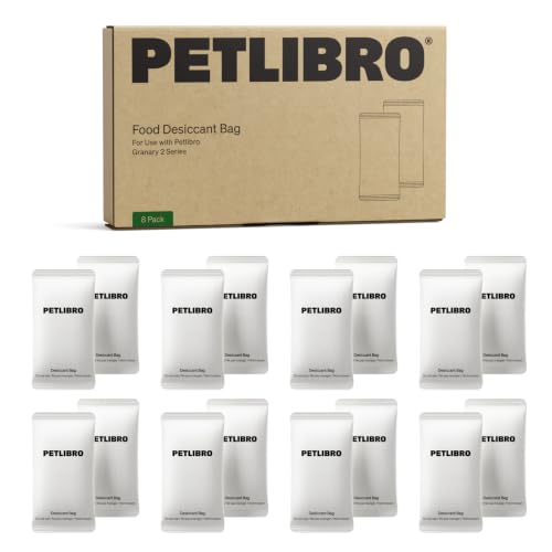 PETLIBRO New Pet Food Desiccant Bag, 8 Packs (16 Bags) for Cat and Dog Food - size: 8 Packs Desiccant Bag