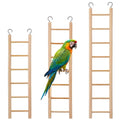 3Pcs Natural Wooden Bird Ladder Bird Cage Ladder for Cockatiels