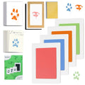 DeerZone Inkless Paw Print Kit,Dog Paw Print Kit,Dog Nose Print - color: Macarons, size: Medium-Large 4 Pack