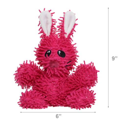 MIGHTY® 2 Pack Microfiber Small RabbitDog Toys - color: 2PK Pink Rabbit