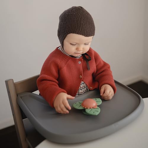 mushie Dino Suction Spinner Toy | Toddler Sensory Toys for Bath & Play - style: Dino