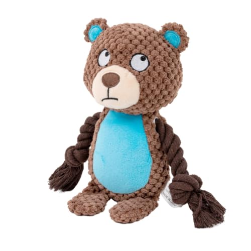 Dog Toys, Dog Squeaker Toys with Crinkle Paper (Camel Brown Bear) - color: Camel Brown Bear