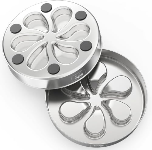 Feedoo Slow Feeder Dog Bowl 3.5-Cup, Food-Grade 304 Stainless Steel, 2-Pack - color: Flower-2Pack
