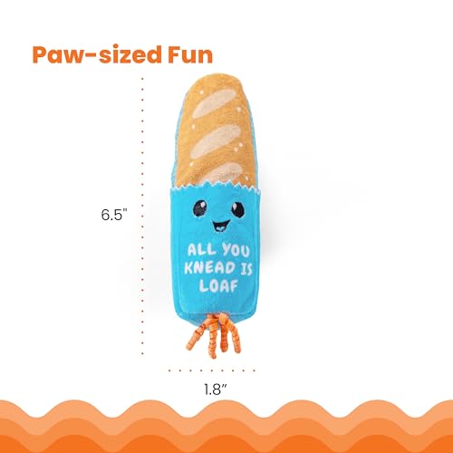 Catstages Loaf Kicker Interactive Cat Toy with Catnip & Dental Mesh, 6.5" - color: Loaf Kicker