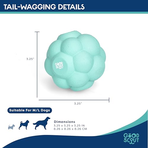 Good Scout Tumbler Ball - Aggressive Chew Toy for Puppies & Adult Dogs, No Stuffing for Medium & Large Dogs - style: Tumbler Ball