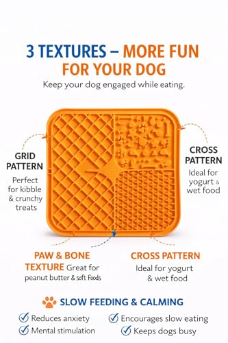 2 Pack Dog Lick Mats with Lid and Spatula, Silicone Slow Feeder Mats