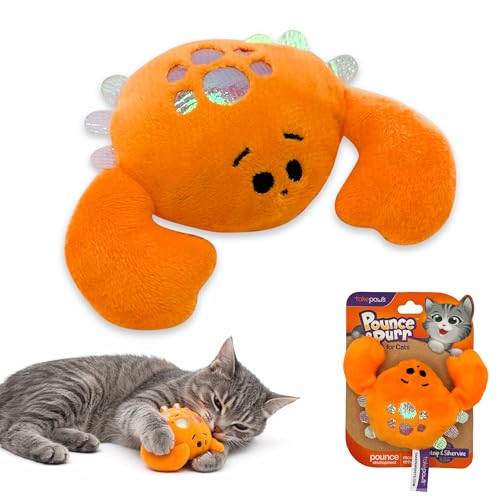 Catnip & Silvervine Plush Cat Toy for Kittens - Crab - color: Crab