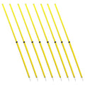 BlueDot Trading Soccer Agility Poles | Telescopic, Fixed & Collapsible Options (4, 6, 8 Piece Sets) Speed Training Poles for Agility Drills, Outdoor Games, Football & Sport Training Equipment - size: 8, style: Adjustable