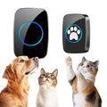 Edge Touch Dog Bell – Blk Wireless Dog Door Bell (1 Bell & 1 Chime) - color: 1 Bell & 1 Receiver