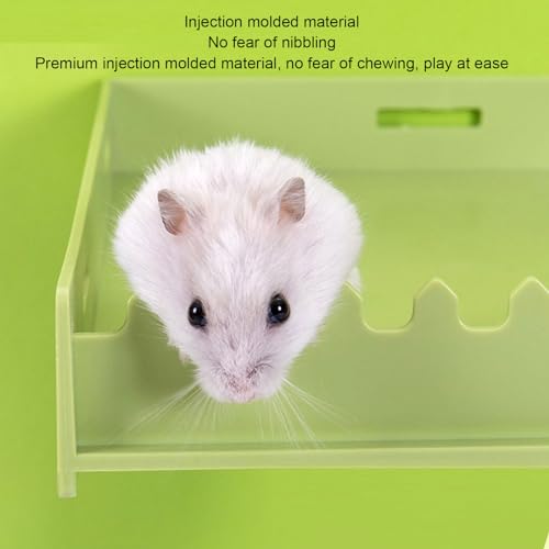 Hamster Play Platform, Plastic Hamster Platform with Ladder, Small Animals Standing Platform, Hamster Stand Platform Toys, Small Animal Cage Standing Platform for Guinea Pig - size: Large
