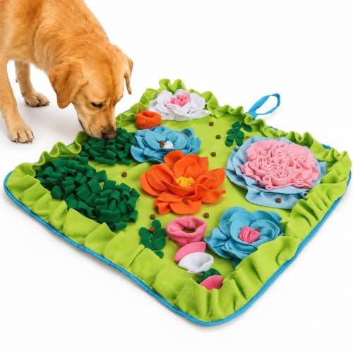Vextronic Snuffle Mat for Dogs, Large Breed Slow Feeder Interactive Toy - color: Lime