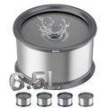 6.5L Stainless Steel Dog Water Bowl, No Spill Water Bowl for Dogs - color: Grey, size: 6.5L
