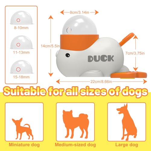 Duck Dog Treat Dispenser Toy, Interactive Slow Feeder Puzzle Toy - color: Yellow