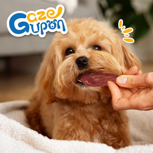 gazeupon Dog Treats Duck Jerky Rings, Rawhide Free Dog Chews