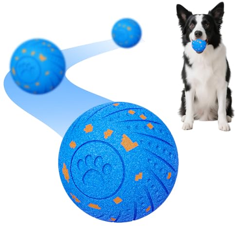 2-in-1 Interactive Dog Ball Toy for Aggressive Chewers, Automatic Moving & Bouncing E-TPU Dog Ball, 3 Modes Smart Pet Toy with Motion Sensor