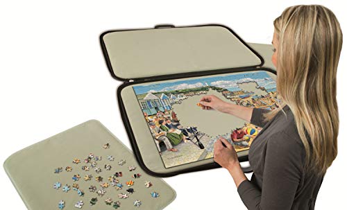 Jumbo, Puzzle Mates, Portapuzzle Deluxe - Standard 1,000 Piece Jigsaw Storage Board Case, Jigsaw Puzzle Accessories, 500-1000 Piece Puzzle Storage