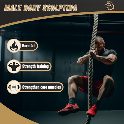 Gym Climbing Rope for Adults, Indoor Outdoor Training Ropes, 1.5" x 10ft