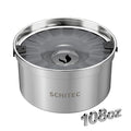 SCHITEC No Spill Dog Water Bowl, 3.2L/108oz Stainless Steel Slow Water Bowl