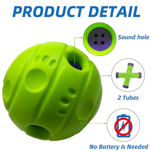 Dog Toys Ball, Interactive, M, 3.46 in (8.8 cm) - color: No Paint, size: M 3.46 in (8.8 cm)