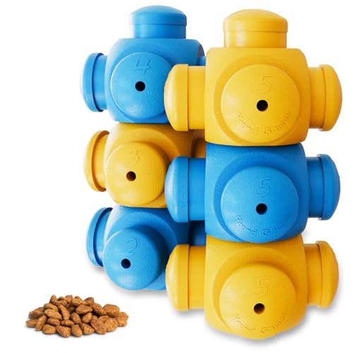 Dog Puzzle Toys for Smart Dogs, Interactive, Treat Puzzle, Enrichment - size: 6 Pieces