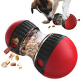BSISUERM Dog Food Puzzle Toy Adjustable Treat Dispensing Food Dispenser Slow Feeder Bowls Puppy Enrichment Toy Ball Dog Interactive Chase Training Toys for Small Medium Large Dogs - color: Red - Single - Standard