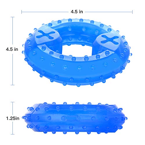 NWK Cooling Chew Toy for Dogs, Puppy Teething Toy (Ring) - color: Blue Ring