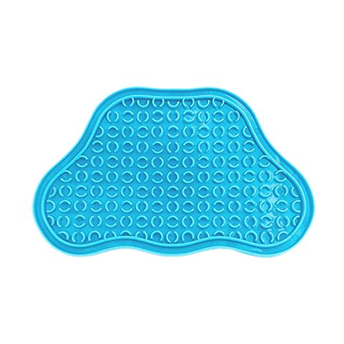 PetDreamHouse PAW 2-in-1 Slow Feeder Interactive Bowl and Removable Lick Mat Pad for Dogs, Puppies or Cats Plate Food Treats Controls Fast Eating Anti Bloating - Blue